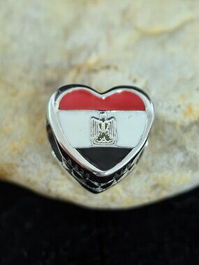Pandora EGYPT Exclusive Travel Heart Charm Pendant, S925 Silver Jewelry